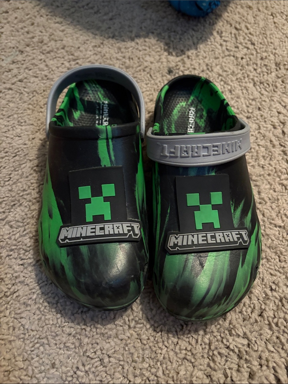Kids Green & Black Clog Shoes